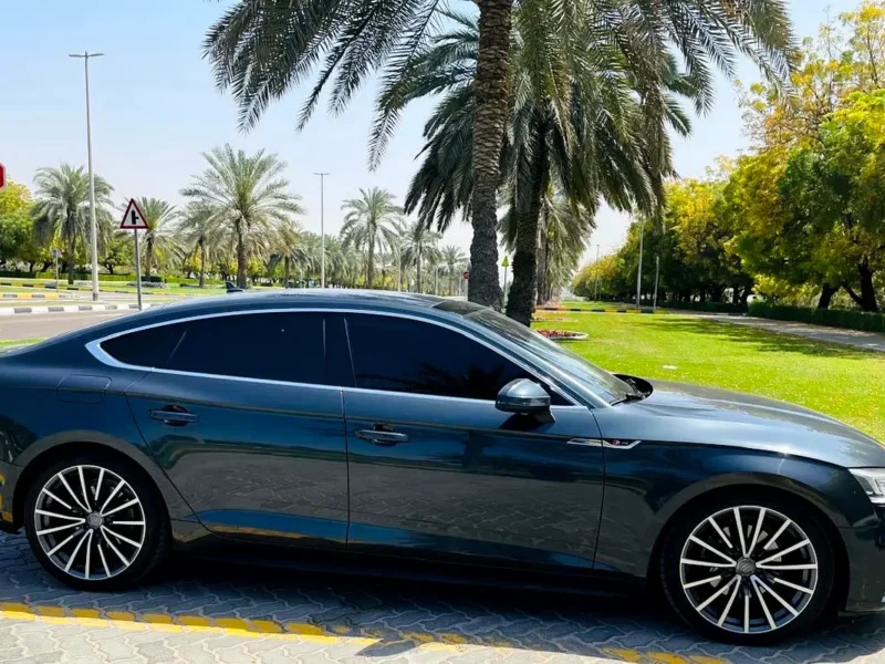 2018 Audi A5 40 TFSI 4 Cylinders Petrol Engine Grey Brown Sedan GCC Specs Excellent Condition