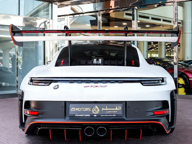 2024 Porsche 911 GT3 RS 4.0L naturally aspirated flat-six Engine White Black Sports Car