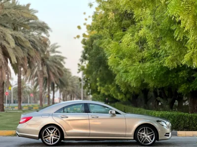 2013 Mercedes-Benz CLS-Class CLS 500 8 Cylinders Petrol Engine Beige Sedan GCC Specs