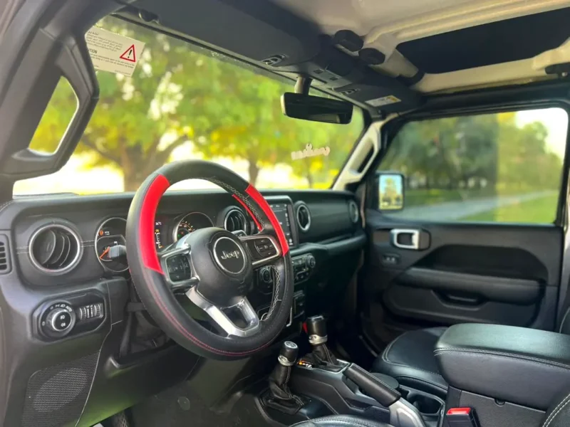 2021 Jeep Wrangler Unlimited Sahara 6 Cylinders Petrol Engine Grey Black SUV GCC Specs