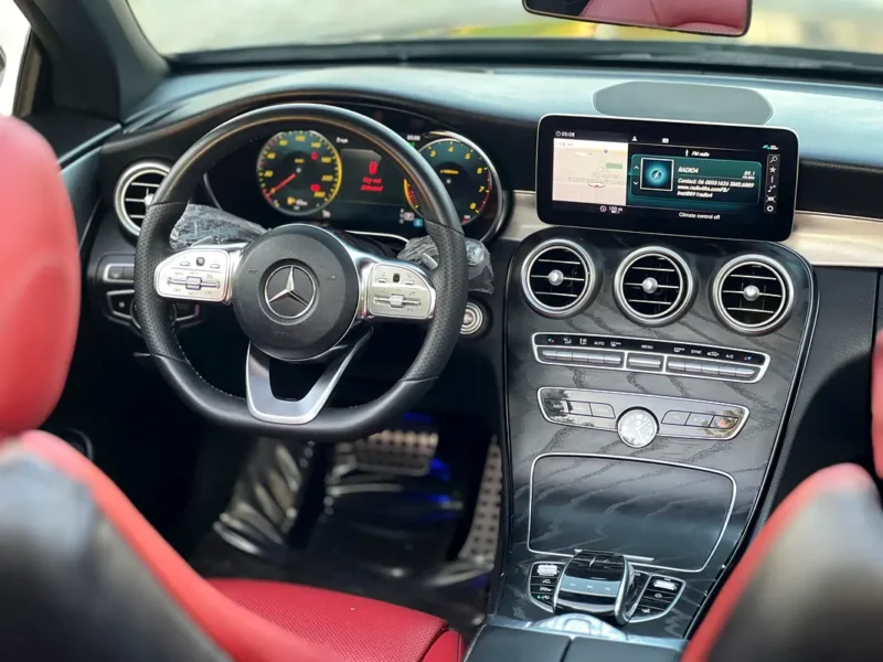 2019 Mercedes-Benz C-Class C 300e 4 Cylinders Hybrid Engine Grey Red Convertible GCC