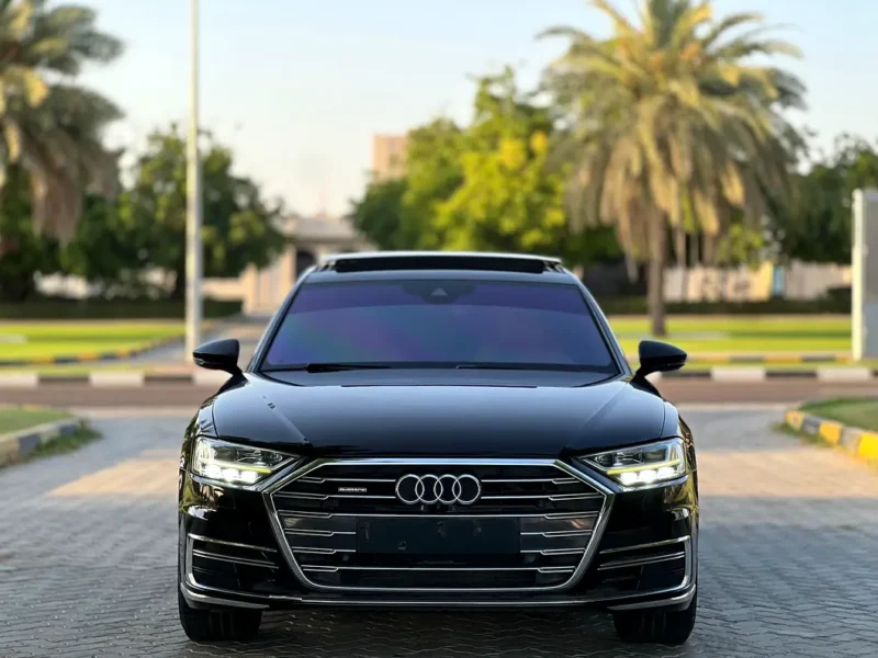 2019 Audi A8 3.0 TFSI 6 Cylinders Petrol Engine Black Beige Sedan GCC Specs Automatic