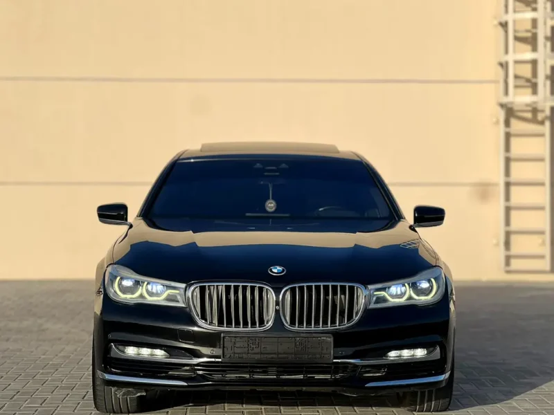 2016 BMW 7-Series 730i 4 Cylinders Petrol Engine Black Brown GCC Specs Automatic