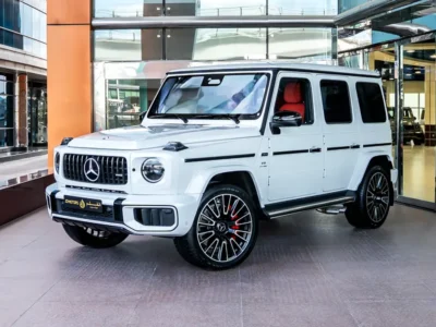2025 Mercedes-Benz G-Class G 63 AMG 4.0 Litres V8 Biturbo Petrol Engine White Red SUV