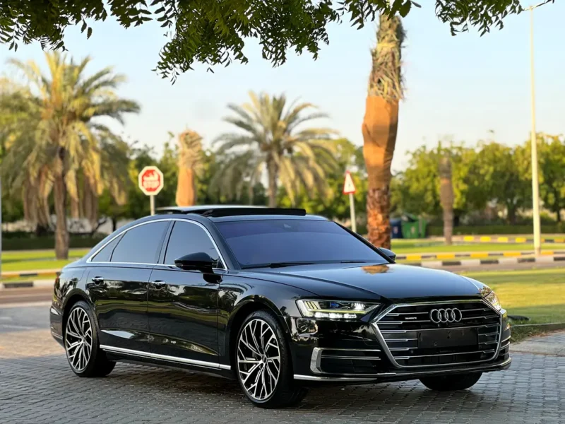 2019 Audi A8 3.0 TFSI 6 Cylinders Petrol Engine Black Beige Sedan GCC Specs Automatic
