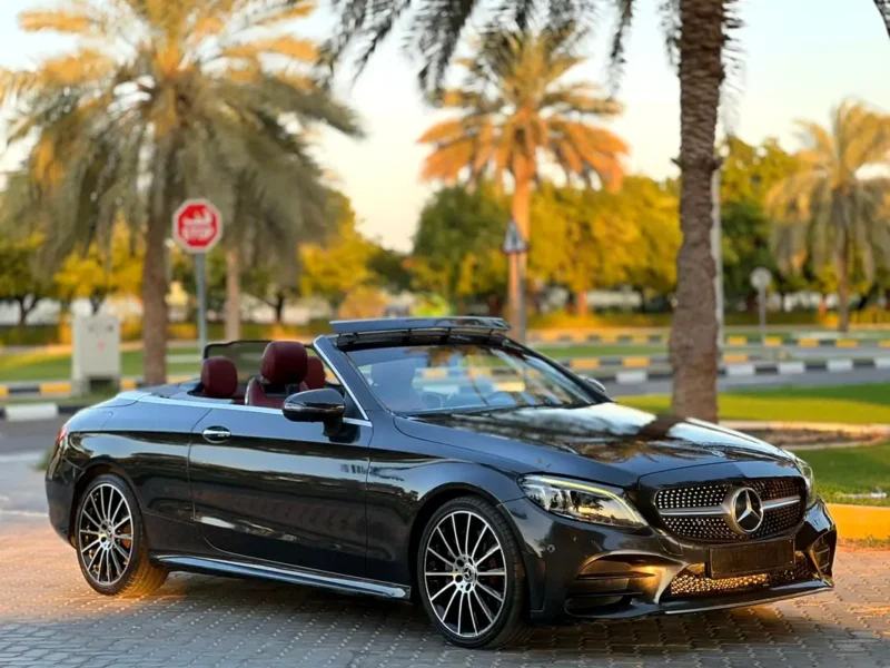 2019 Mercedes-Benz C-Class C 300e 4 Cylinders Hybrid Engine Grey Red Convertible GCC