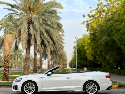 2021 Audi A5 45 TFSI Quattro 4 Cylinders Petrol Engine White Beige Convertible American Specs