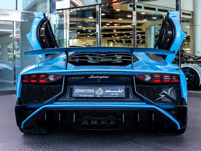 2017 Lamborghini Aventador LP 750-4 Superveloce 6.5L V12 Engine Blue Black Hard Top Convertible