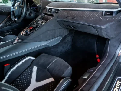 2022 Lamborghini Aventador LP 780-4 Ultimae 12 Cylinders Petrol Engine White Black Sports Car