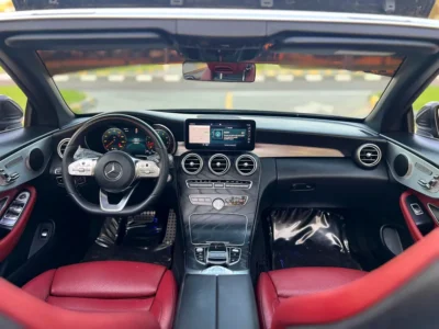 2019 Mercedes-Benz C-Class C 300e 4 Cylinders Hybrid Engine Grey Red Convertible GCC