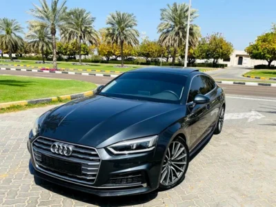 2018 Audi A5 40 TFSI 4 Cylinders Petrol Engine Grey Brown Sedan GCC Specs Excellent Condition