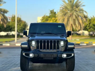 2021 Jeep Wrangler Unlimited Sahara 6 Cylinders Petrol Engine Grey Black SUV GCC Specs