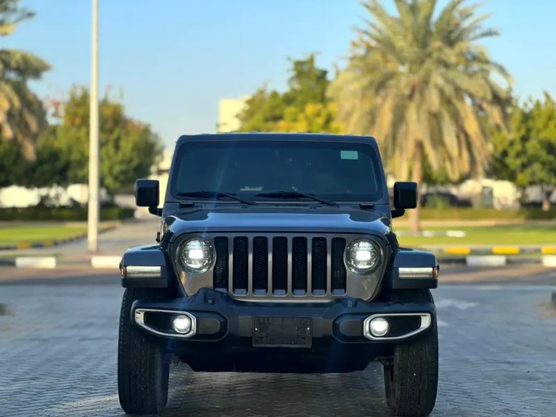 2021 Jeep Wrangler Unlimited Sahara 6 Cylinders Petrol Engine Grey Black SUV GCC Specs