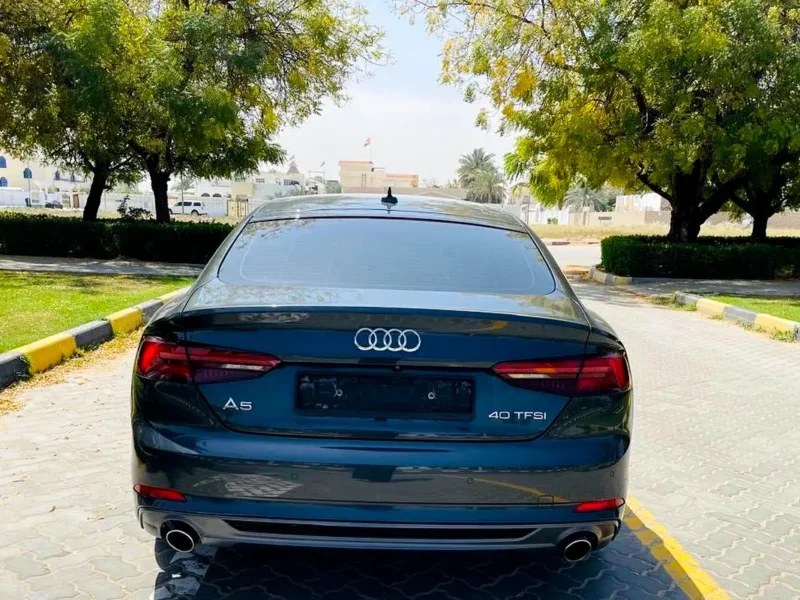 2018 Audi A5 40 TFSI 4 Cylinders Petrol Engine Grey Brown Sedan GCC Specs Excellent Condition