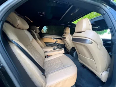 2019 Audi A8 3.0 TFSI 6 Cylinders Petrol Engine Black Beige Sedan GCC Specs Automatic