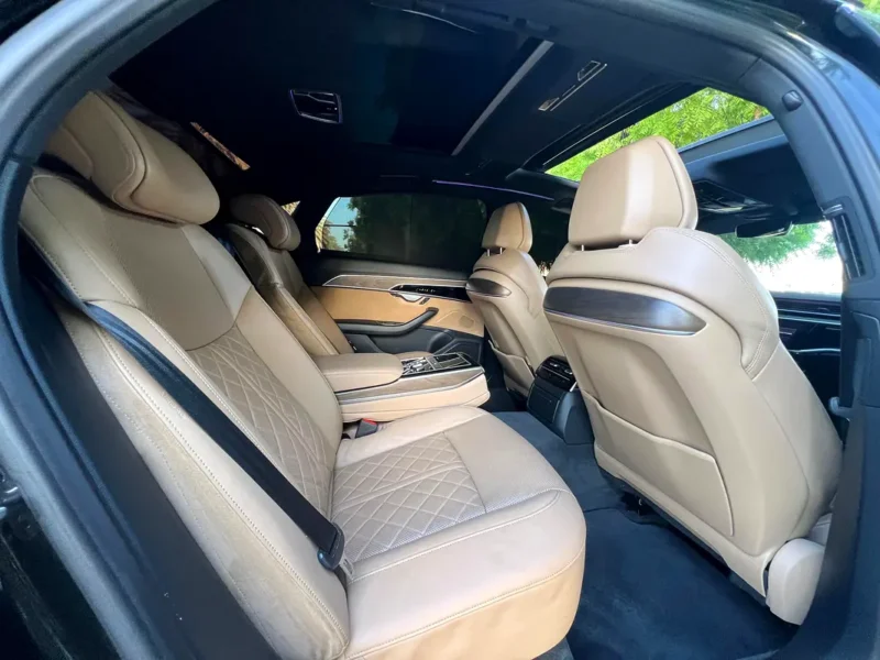 2019 Audi A8 3.0 TFSI 6 Cylinders Petrol Engine Black Beige Sedan GCC Specs Automatic