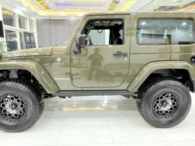 2016 Jeep Wrangler Rubicon 6 Cylinders Petrol Engine Green Black Crossover GCC Specs