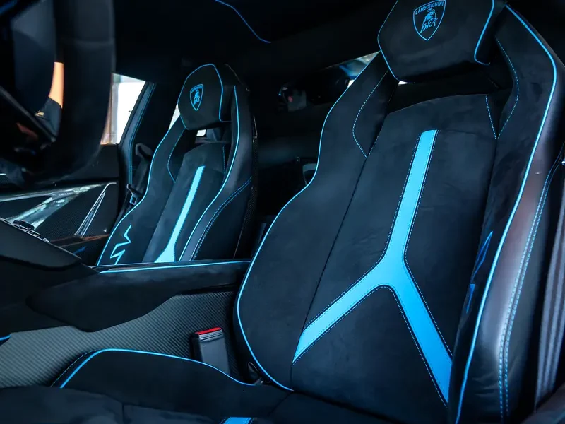 2017 Lamborghini Aventador LP 750-4 Superveloce 6.5L V12 Engine Blue Black Hard Top Convertible