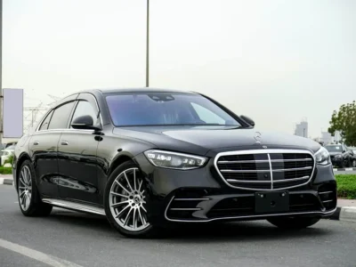 2021 Mercedes-Benz S-Class S 500 6 Cylinders Petrol Engine Black Beige Sedan Automatic