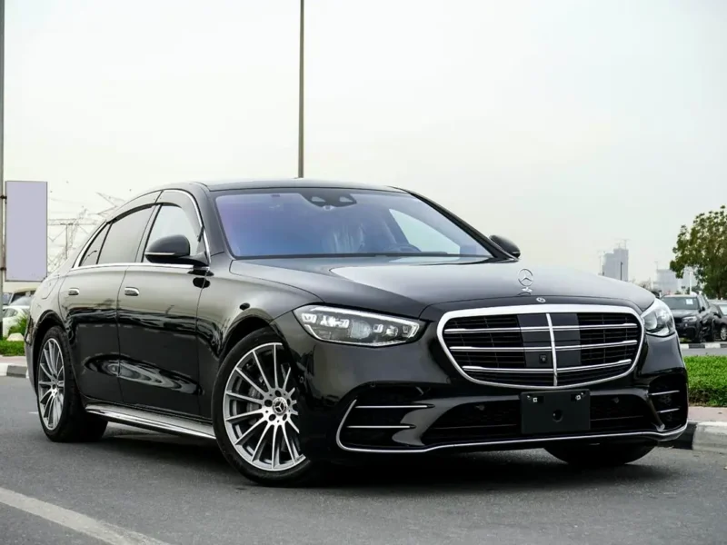 2021 Mercedes-Benz S-Class S 500 6 Cylinders Petrol Engine Black Beige Sedan Automatic