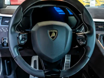 2022 Lamborghini Aventador LP 780-4 Ultimae 12 Cylinders Petrol Engine White Black Sports Car
