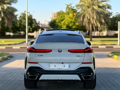 2022 BMW X6 xDrive40i 6 Cylinders Petrol Engine White Red SUV GCC Specs Automatic