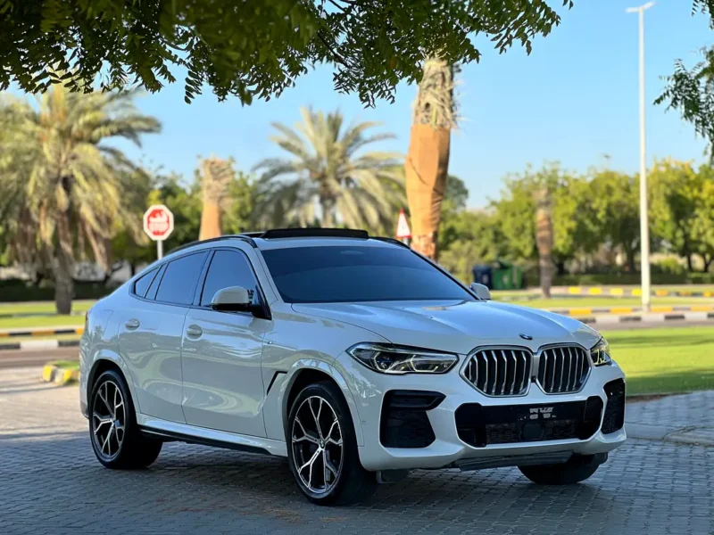 2022 BMW X6 xDrive40i 6 Cylinders Petrol Engine White Red SUV GCC Specs Automatic