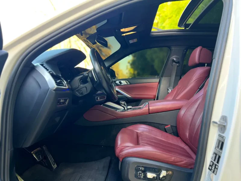 2022 BMW X6 xDrive40i 6 Cylinders Petrol Engine White Red SUV GCC Specs Automatic