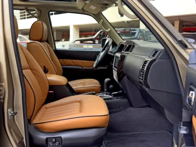 2022 Nissan Patrol Super Safari 4.8L 6 Cylinders Petrol Engine Gold Tan SUV GCC Specs