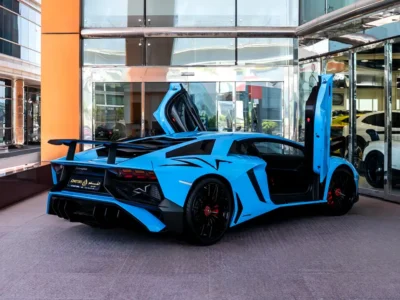 2017 Lamborghini Aventador LP 750-4 Superveloce 6.5L V12 Engine Blue Black Hard Top Convertible