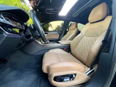 2019 Audi A8 3.0 TFSI 6 Cylinders Petrol Engine Black Beige Sedan GCC Specs Automatic