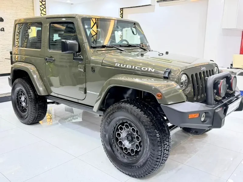 2016 Jeep Wrangler Rubicon 6 Cylinders Petrol Engine Green Black Crossover GCC Specs