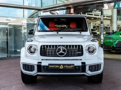 2025 Mercedes-Benz G-Class G 63 AMG 4.0 Litres V8 Biturbo Petrol Engine White Red SUV
