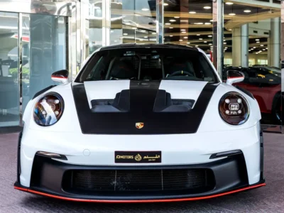 2024 Porsche 911 GT3 RS 4.0L naturally aspirated flat-six Engine White Black Sports Car