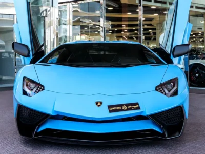 2017 Lamborghini Aventador LP 750-4 Superveloce 6.5L V12 Engine Blue Black Hard Top Convertible