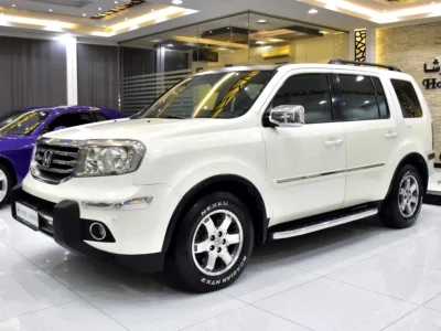 2015 Honda Pilot LX 6 Cylinders Petrol Engine White Beige SUV GCC Specs Automatic