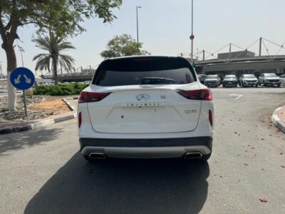 2021 Infiniti QX50 LUXE 2.0 Litres 4 Cylinders Petrol Engine White Black SUV GCC Specs