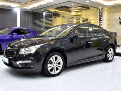 2016 Chevrolet Cruze LT Premium 4 Cylinders Petrol Engine Black Tan Sedan GCC Specs