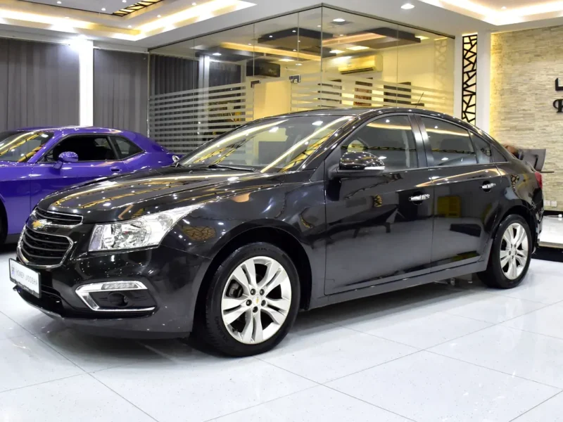 2016 Chevrolet Cruze LT Premium 4 Cylinders Petrol Engine Black Tan Sedan GCC Specs