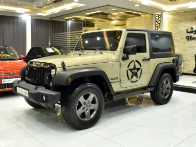 2017 Jeep Wrangler Sport 6 Cylinders Petrol Engine Beige Black Crossover GCC Specs