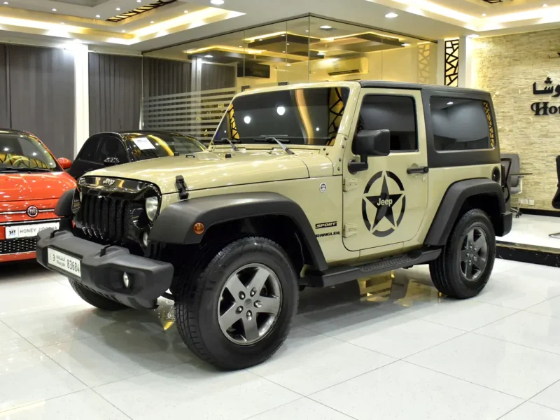 2017 Jeep Wrangler Sport 6 Cylinders Petrol Engine Beige Black Crossover GCC Specs
