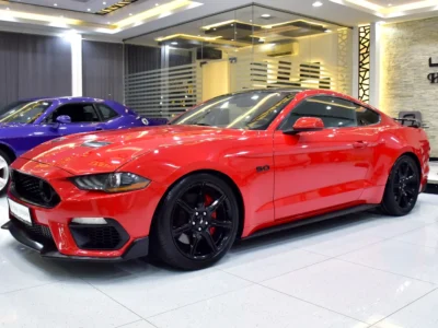 2019 Ford Mustang GT 8 Cylinders Petrol Engine Red Black Coupe American Specs Automatic