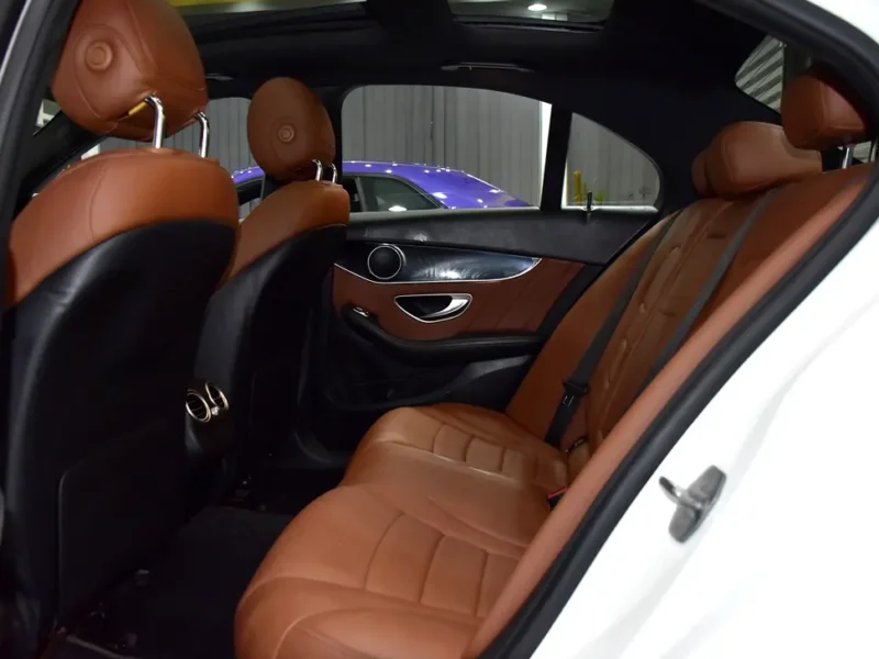 2019 Mercedes-Benz C-Class C200 4 Cylinders Petrol Engine White Tan Sedan GCC Specs