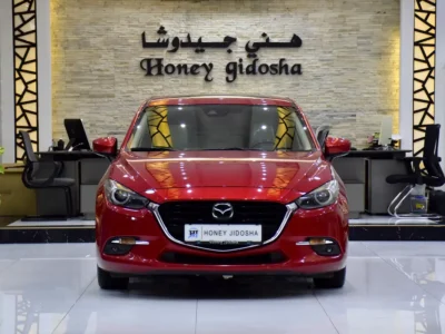 2017 Mazda 3 R Grade 4 Cylinders Petrol Engine Red Beige Sedan GCC Specs Automatic