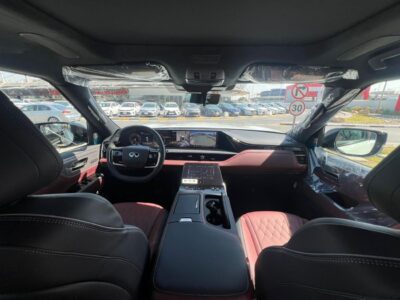 2025 Infiniti QX80 Autograph Bench Chairs 3.5L 6 Cylinders Engine White Red SUV GCC