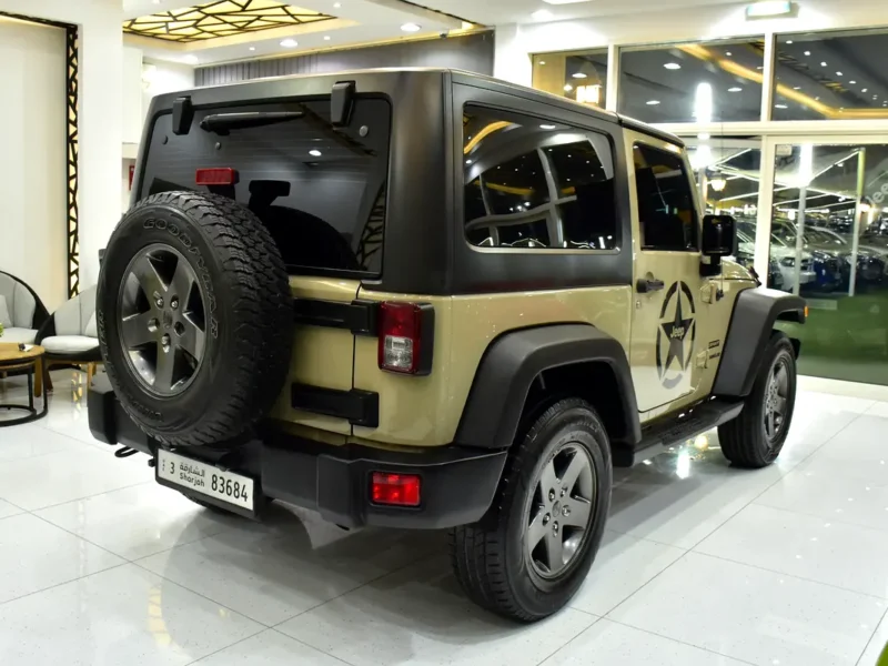 2017 Jeep Wrangler Sport 6 Cylinders Petrol Engine Beige Black Crossover GCC Specs