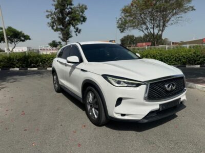2021 Infiniti QX50 LUXE 2.0 Litres 4 Cylinders Petrol Engine White Black SUV GCC Specs