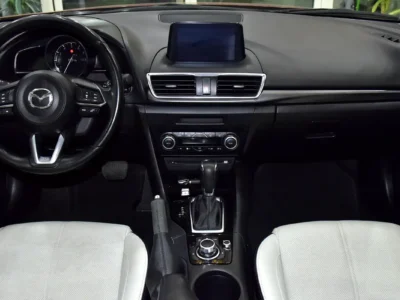 2017 Mazda 3 R Grade 4 Cylinders Petrol Engine Red Beige Sedan GCC Specs Automatic