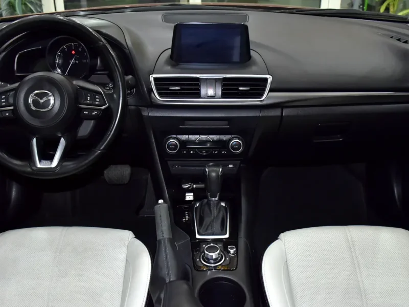 2017 Mazda 3 R Grade 4 Cylinders Petrol Engine Red Beige Sedan GCC Specs Automatic