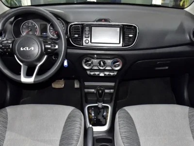 2022 Kia Pegas EX 4 Cylinders Petrol Engine Blue Grey Sedan GCC Specs Automatic